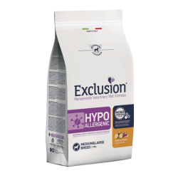 EXCLUSION DOG HYPO ANATRA E PATATE  MEDIO/MAXI 12 KG