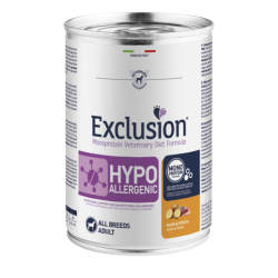 EXCLUSION DOG HYPO ANATRA E PATATE LATTINA 400 GR