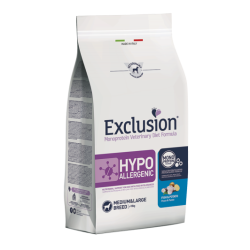 EXCLUSION DOG HYPO PESCE E PATATE MEDIO MAXI 2 KG