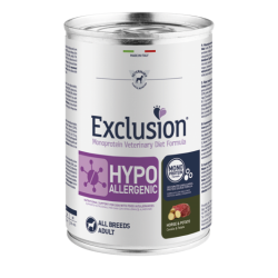 EXCLUSION DOG HYPO CAVALLO E PATATE LATTINA 400 GR