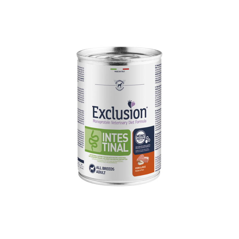 EXCLUSION DOG INTESTINAL LATTINA 400 GR