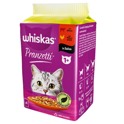 WHISKAS PRANZETTI CARNE E VERDURE 6 X 50 GR