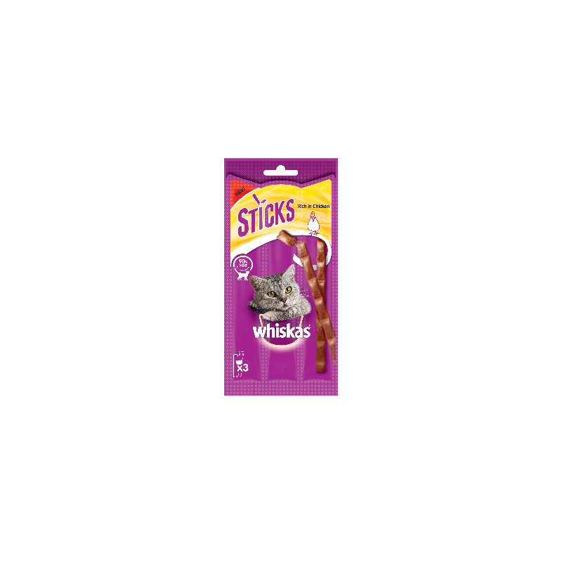 WHISKAS CATSTICK POLLO 3 X 6 GR