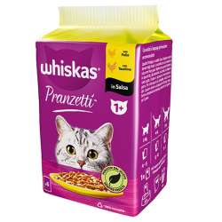 WHISKAS PRANZETTI CARNI BIANCHE 6 X 50 GR