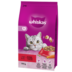 WHISKAS DRY ADULT MANZO 300 GR