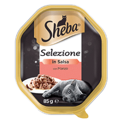 SHEBA SELEZIONE MANZO E TACCHINO IN SALSA 85 GR