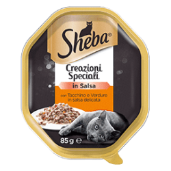 SHEBA CREAZIONI TACCHINO E VERDURE IN SALSA 85 GR