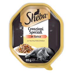 SHEBA CREAZIONI TACCHININO E POLLO IN SALSA 85 GR