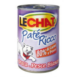 LECHAT PATE' RICCO ORATA E PESCE BIANCO LATTINA 400 GR