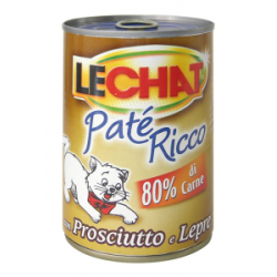 LECHAT PATE' RICCO PROSCIUTTO E LEPRE LATTINA 400 GR