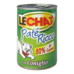 LECHAT PATE' RICCO CONIGLIO LATTINA 400 GR