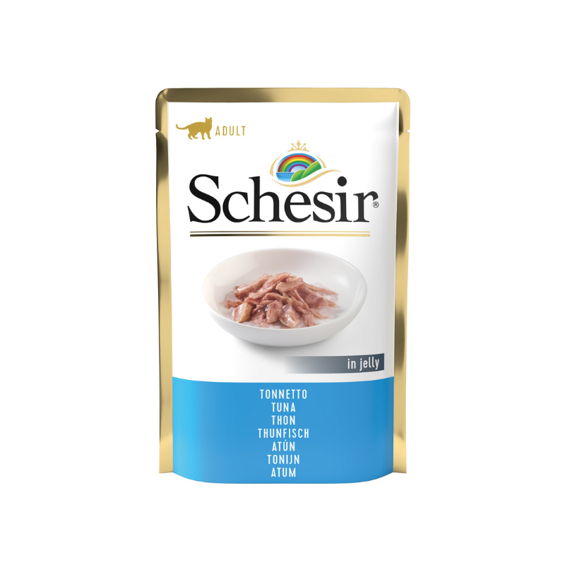 SCHESIR SOFT GATTO TONNETTO BUSTINA 85 GR