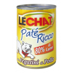 LECHAT PATE' RICCO FEGATINI DI POLLO LATTINA 400 GR