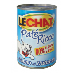 LECHAT PATE' RICCO TONNO AL NATURALE LATTINA 400 GR