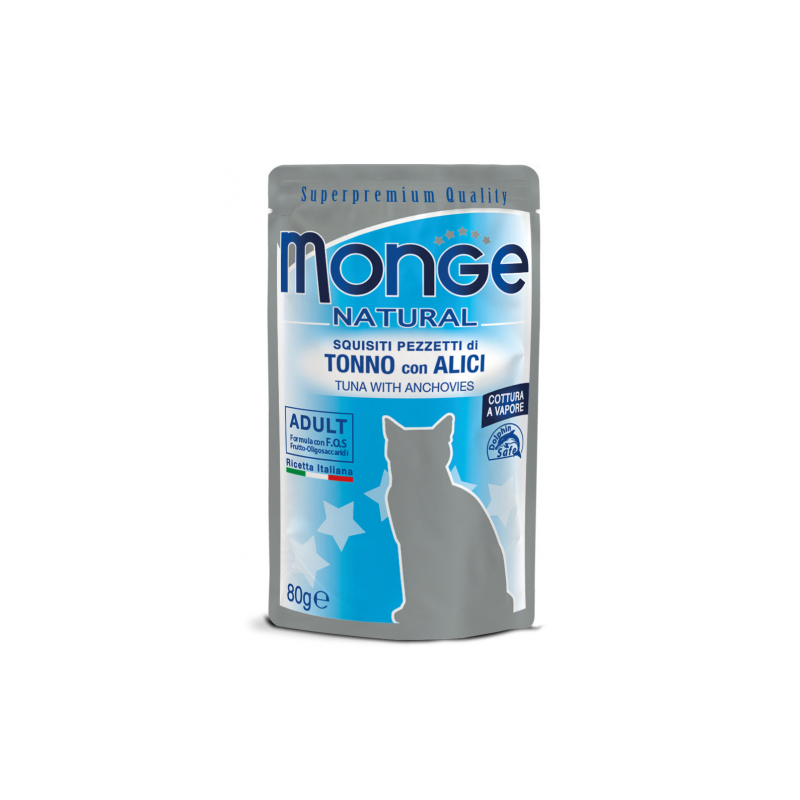 MONGE CAT TONNO E ACCIUGHE BUSTINA 80 GR