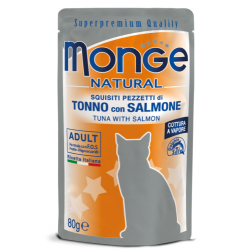 MONGE CAT TONNO E SALMONE BUSTINA 80 GR