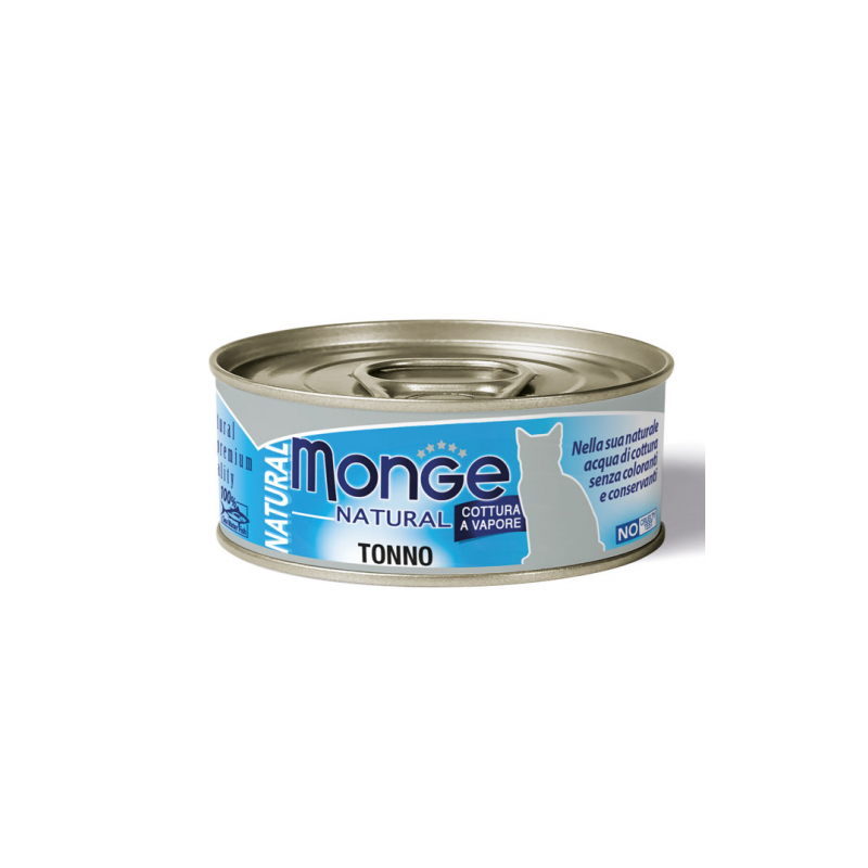 MONGE CAT NATURAL TONNO ATLANTICO LATTINA 80 GR