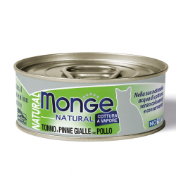 MONGE CAT NATURAL TONNO E POLLO LATTINA 80 GR