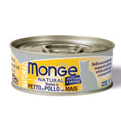 MONGE CAT NATURAL POLLO E MAIS LATTINA 80 GR