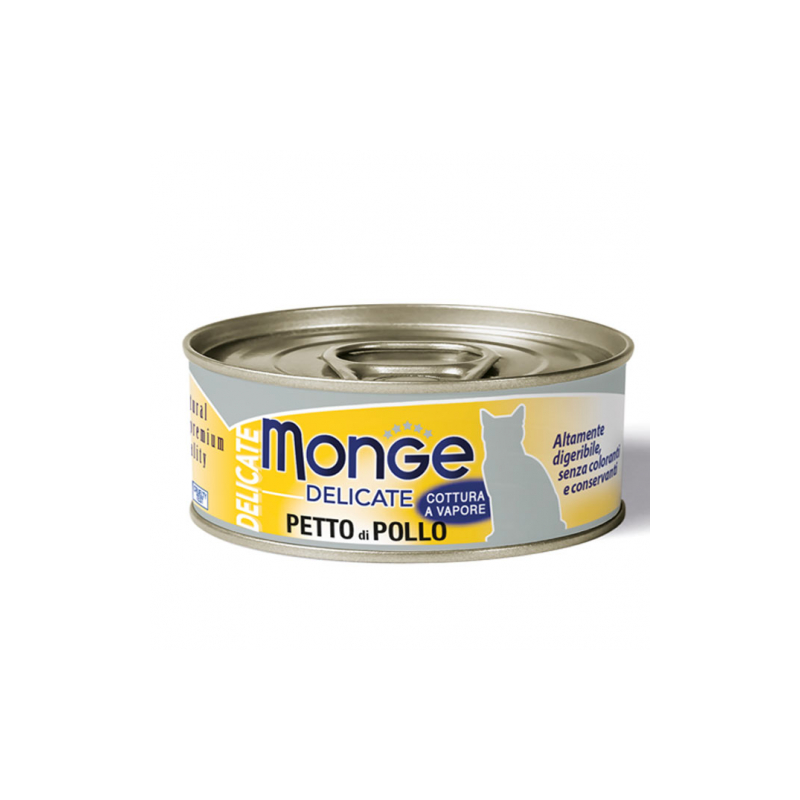 MONGE CAT DELICATE PETTO DI POLLO LATTINA 80 GR