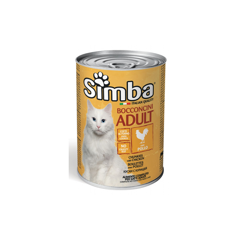 SIMBA GATTO POLLO LATTINA 415 GR