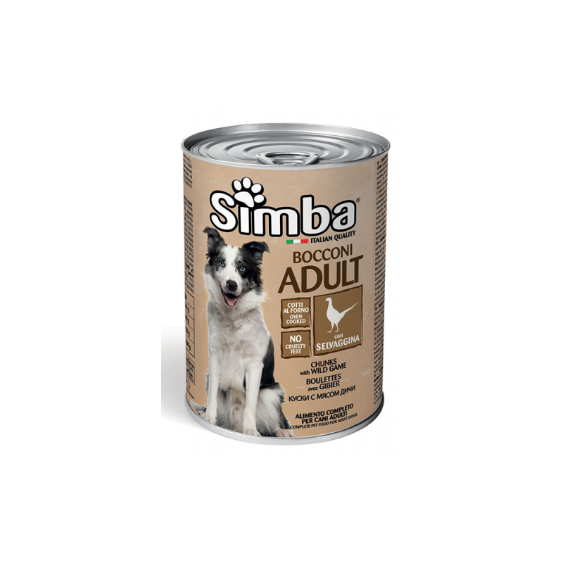 SIMBA CANE SELVAGGINA LATTINA 1230 GR