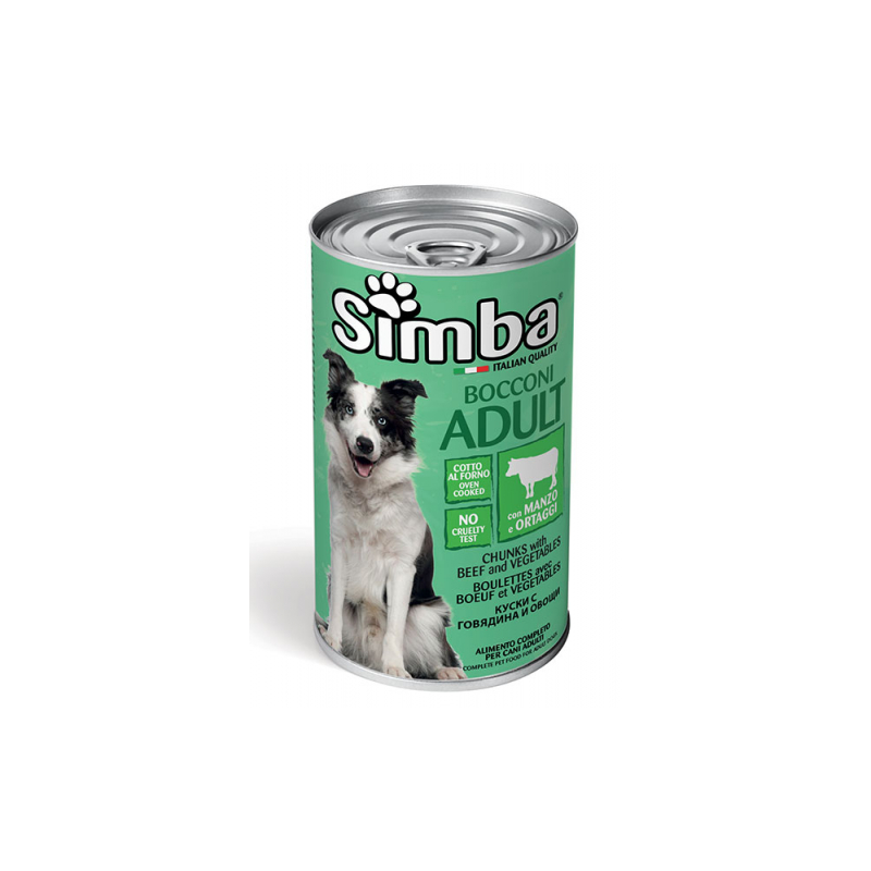 SIMBA CANE MANZO E VERDURE LATTINA 1230 GR