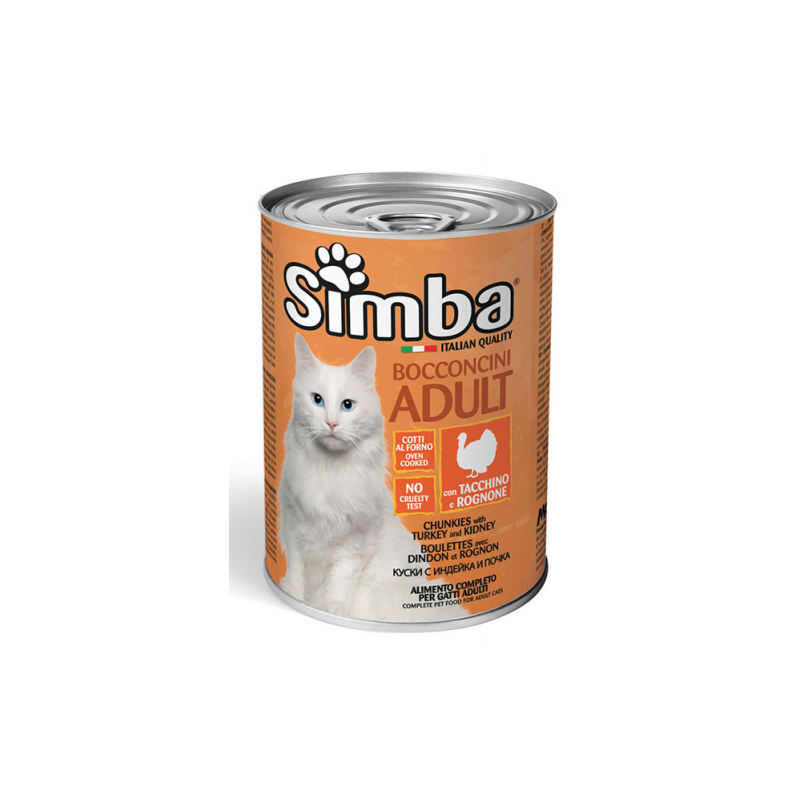 SIMBA GATTO TACCHINO E ROGNONE LATTINA 415 GR