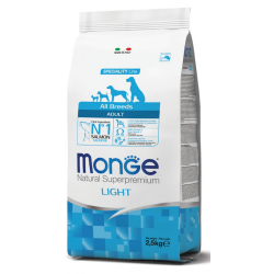 MONGE DOG ADULT ALL BREEDS LIGHT SALMONE E RISO 2,5 KG