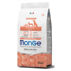 MONGE DOG ADULT ALL BREEDS SALMONE E RISO 2,5 KG