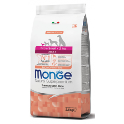 MONGE DOG ADULT EXTRA SMALL SALMONE 2,5 KG