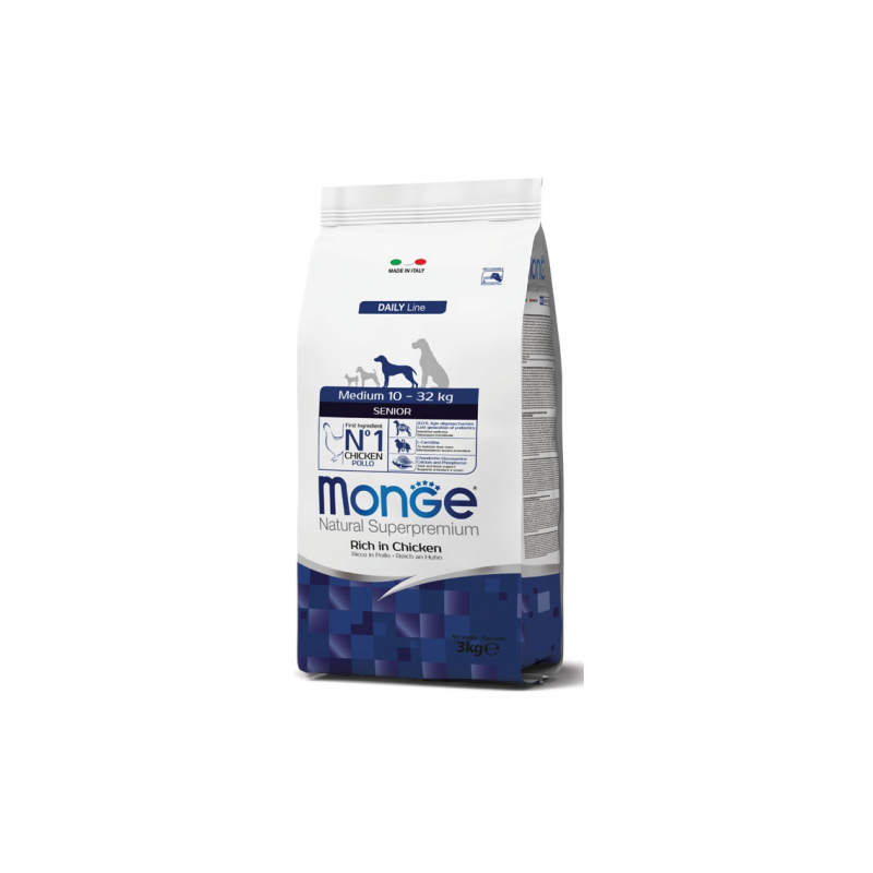 MONGE DOG ADULT MEDIO SENIOR 3 KG