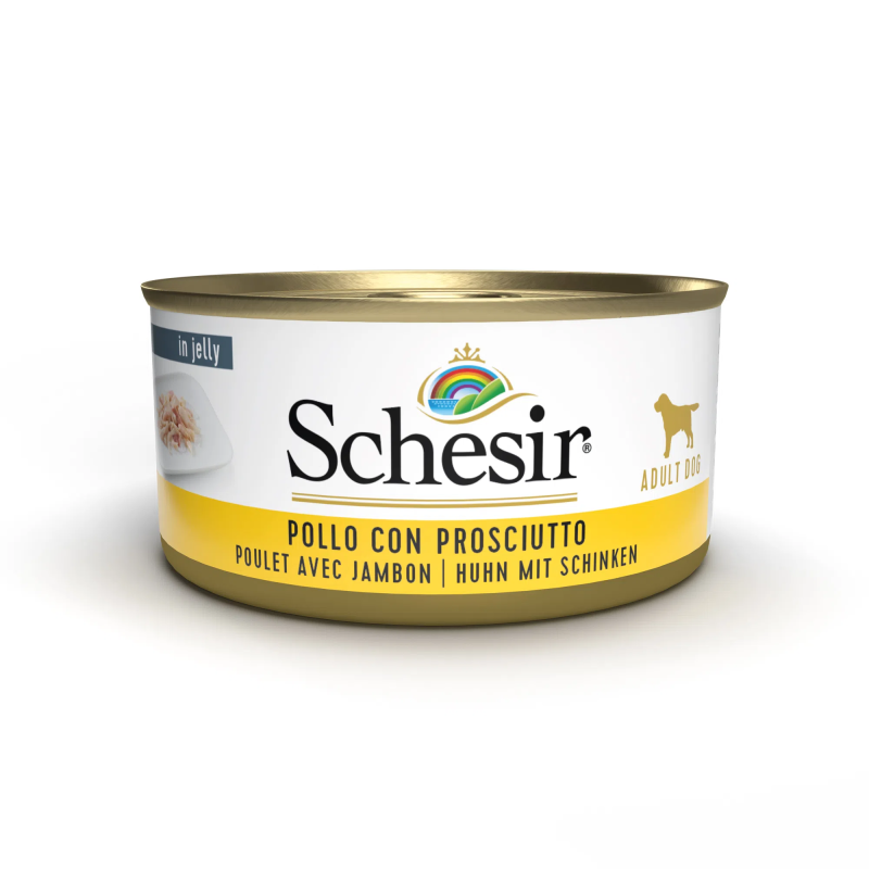 SCHESIR CANE POLLO E PROSCIUTTO LATTINA 150 GR