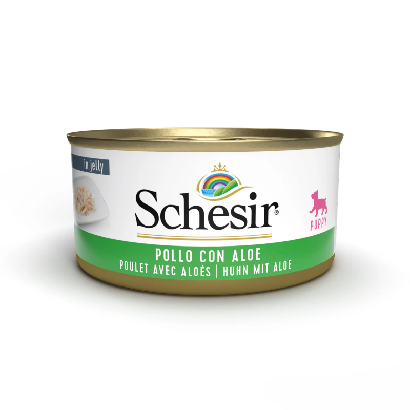 SCHESIR CANE POLLO E ALOE LATTINA 150 GR