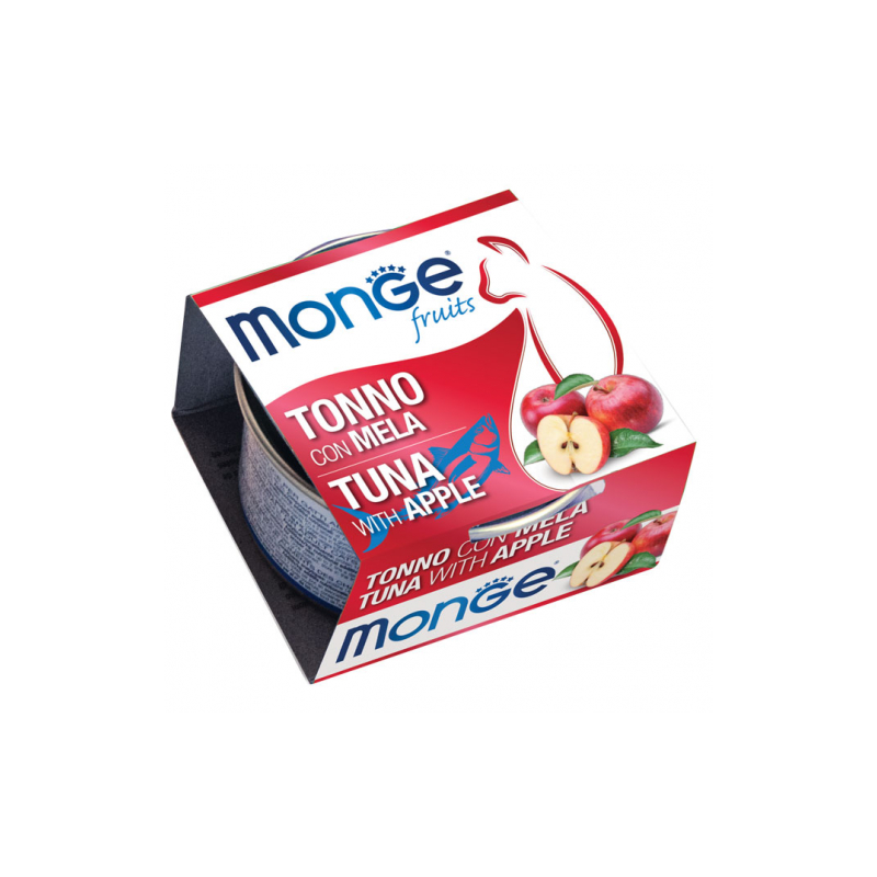 MONGE CAT FRUIT TONNO E MELA LATTINA 80 GR