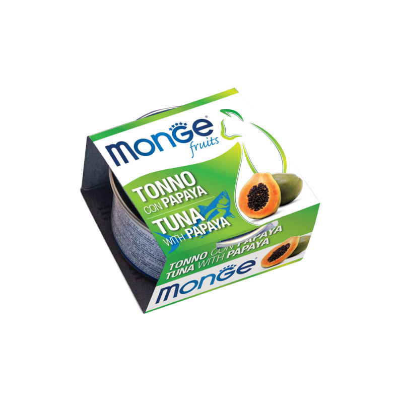 MONGE CAT FRUIT TONNO E PAPAYA LATTINA 80 GR