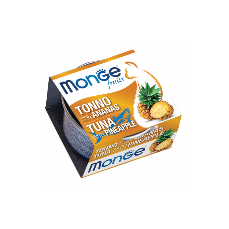 MONGE CAT FRUIT TONNO E ANANAS LATTINA 80 GR