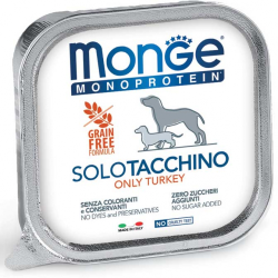 MONGE DOG SOLO TACCHINO VASCHETTA 150 GR