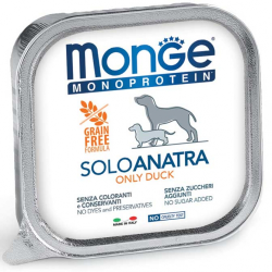 MONGE DOG SOLO ANATRA VASCHETTA 150 GR