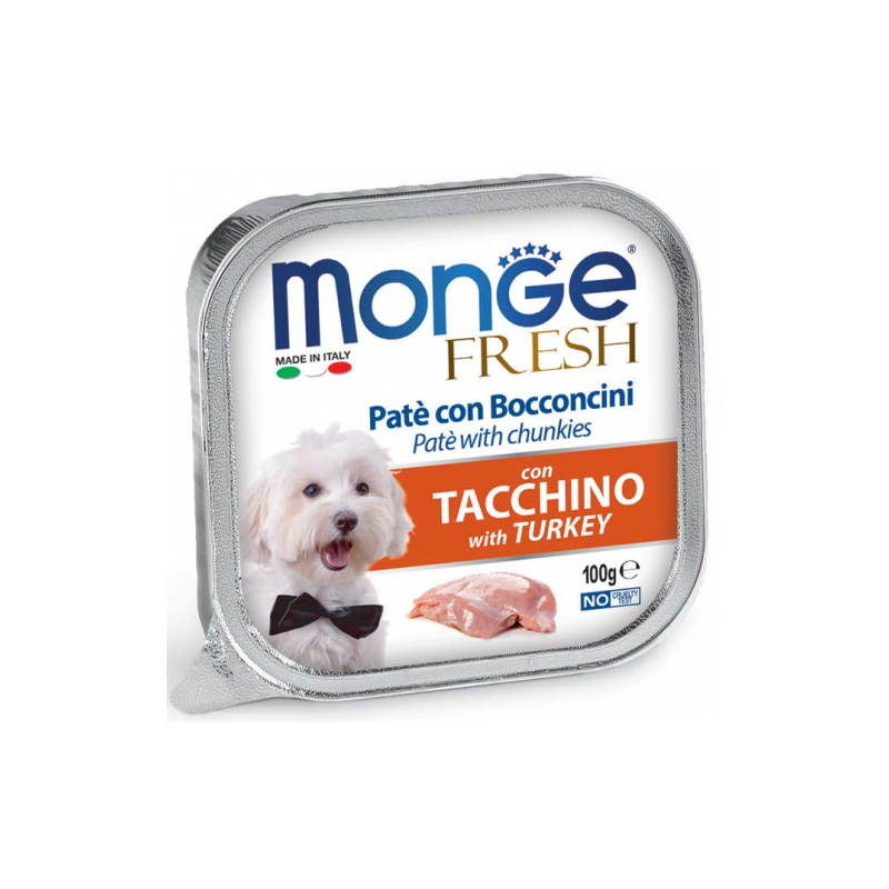 MONGE FRESH DOG TACCHINO VASCHETTA 100 GR