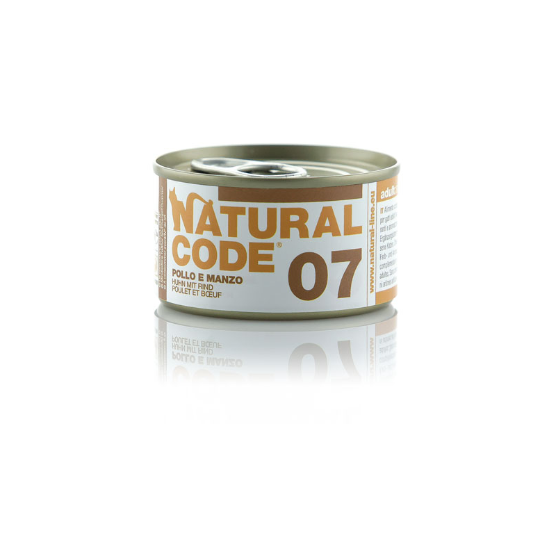 NATURAL CODE GATTO POLLO E MANZO LATTINA 85 GR