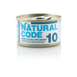 NATURAL CODE GATTO TONNETTO E PESCI BIANCHI LATTINA 85 GR