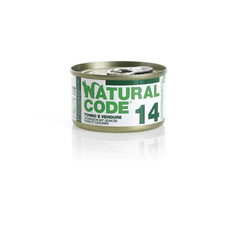 NATURAL CODE GATTO TONNO E VERDURE LATTINA 85 GR