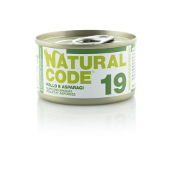 NATURAL CODE GATTO POLLO ASPARAGI E RISO LATTINA 85 GR