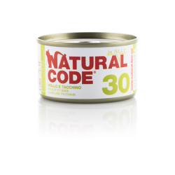 NATURAL CODE GATTO POLLO E TACCHINO JELLY LATTINA 85 GR