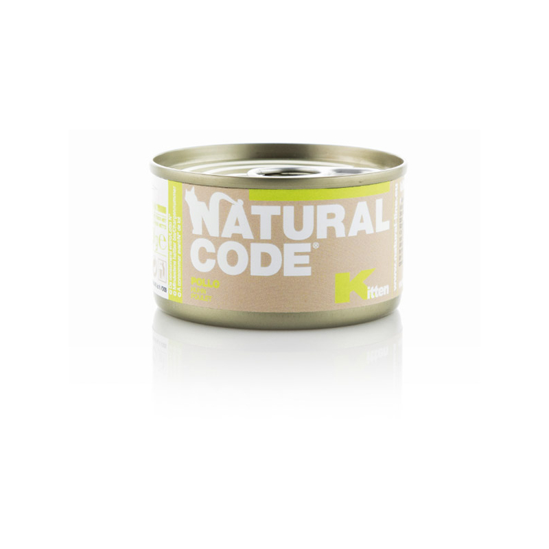 NATURAL CODE GATTO KITTEN POLLO LATTINA 85 GR