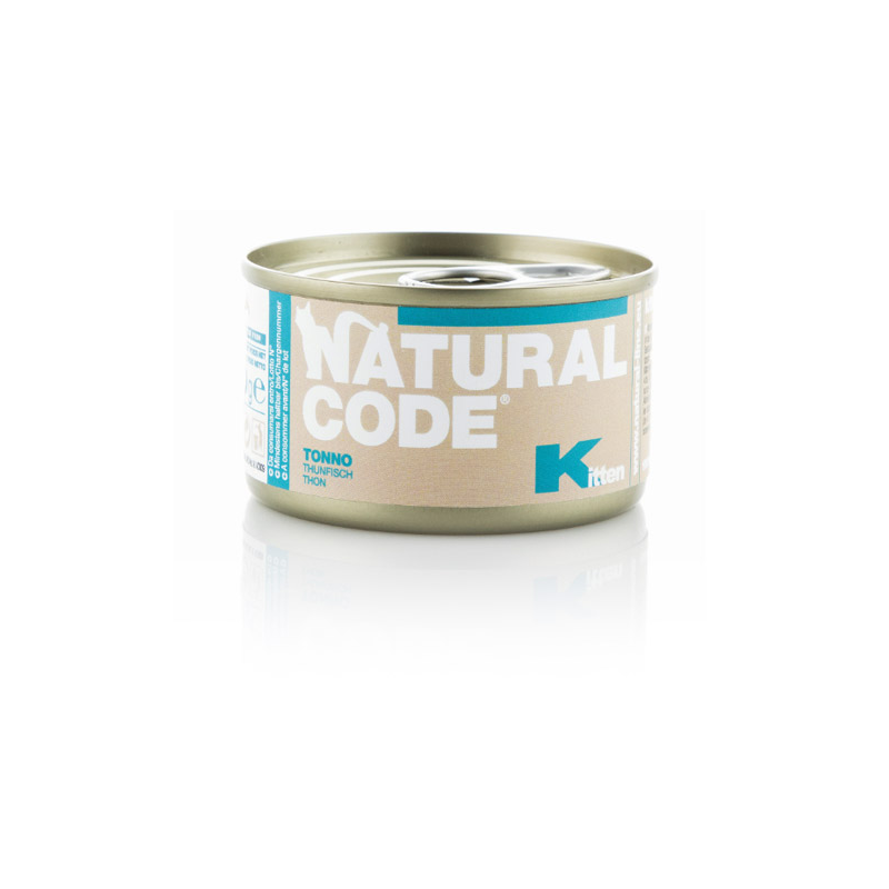 NATURAL CODE GATTO KITTEN TONNO LATTINA 85 GR