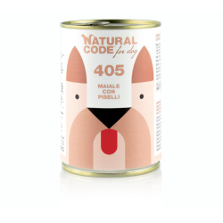 NATURAL CODE CANE MAIALE E PISELLI LATTINA 400 GR