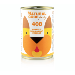 NATURAL CODE CANE AGNELLO RISO E MANGO LATTINA 400 GR