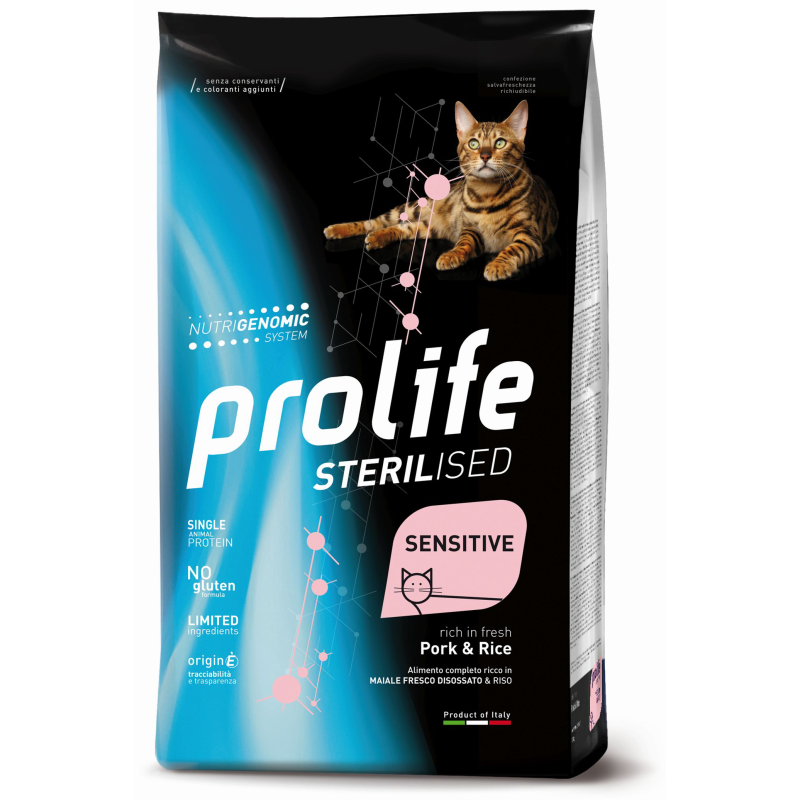 PROLIFE CAT STERILIZED MAIALE E RISO 1,5KG